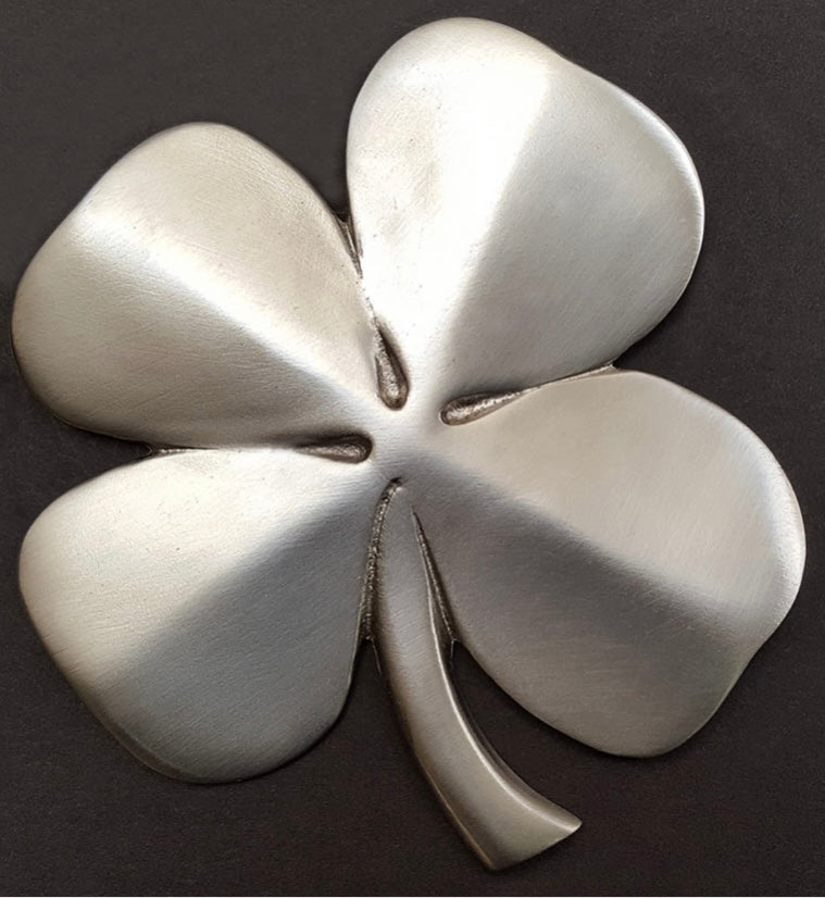 Four Leaf Clover Satin Nickel Plated – Casey's Irish Imports, Inc.