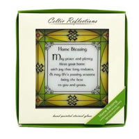 Irish Blessing Stain Glass Hanging Panel