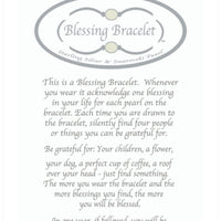 Blessing Bracelet Gold White Pearl 8.5