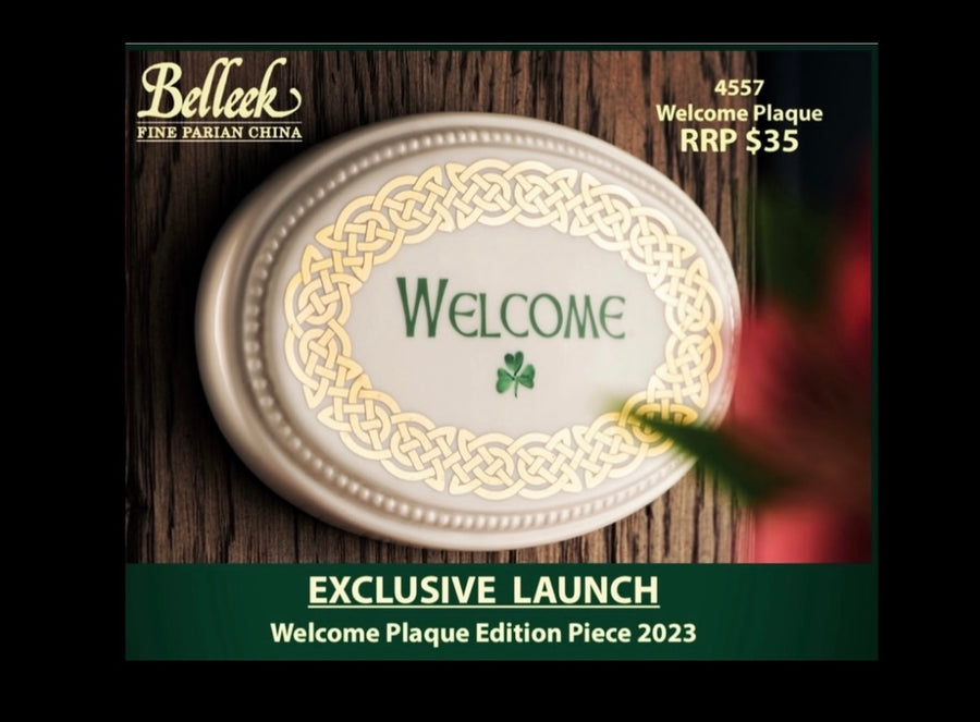 Belleek Welcome Plaque Edition Piece 2023