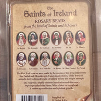Saints of Ireland Wooden Rosary Beads