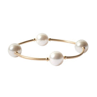 Blessing Bracelet Gold White Pearl 8.5