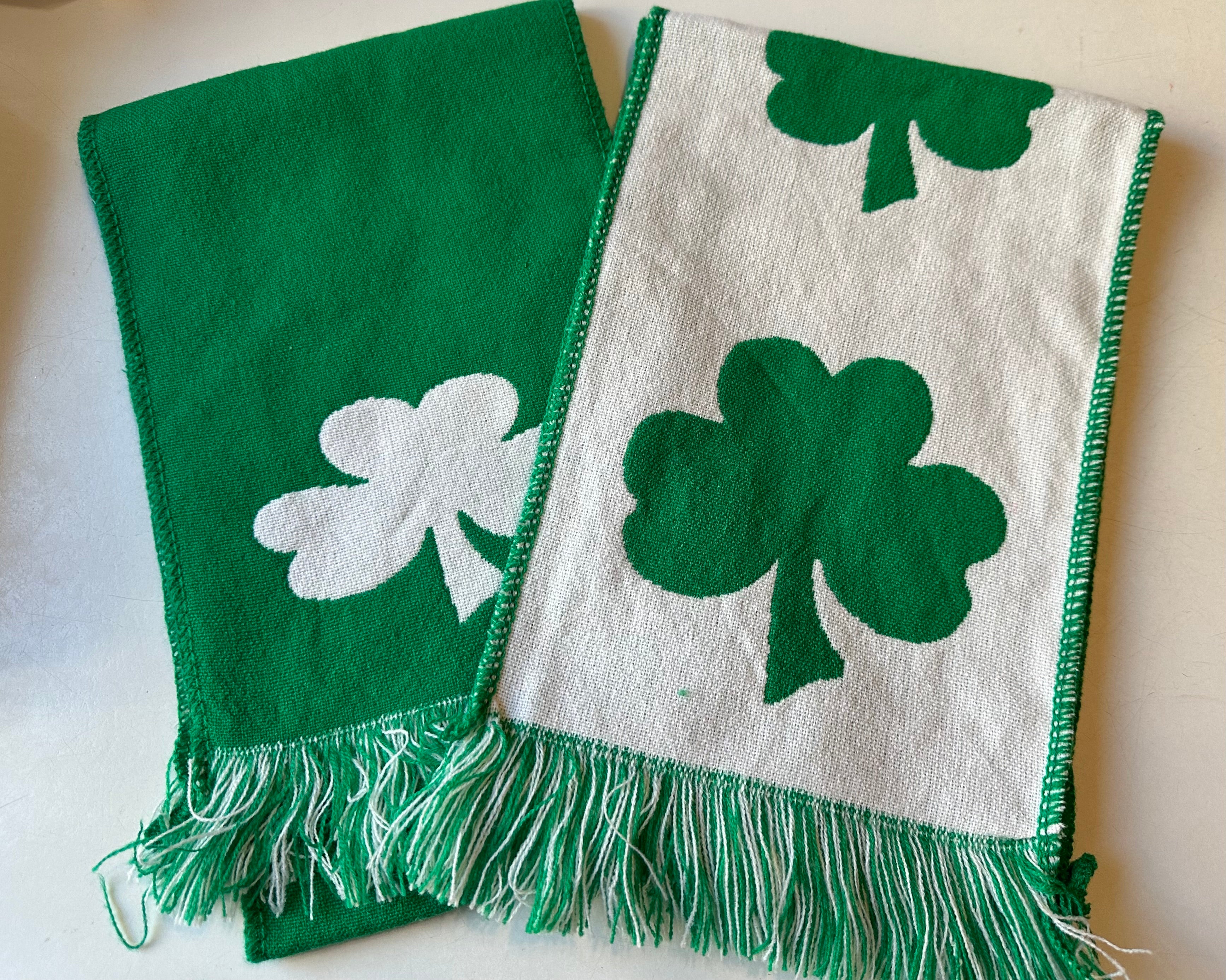 Shamrock Reversible Green & White Scarf Casey's Irish Imports, Inc.