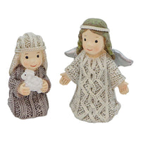 Irish Aran Knit Nativity Set