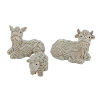 Irish Aran Knit Nativity Set