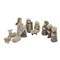 Irish Aran Knit Nativity Set
