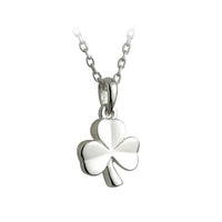 Silver Kids Shamrock Pendant