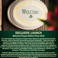 Belleek Welcome Plaque Edition Piece 2023