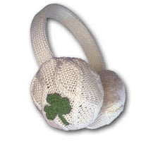 Shamrock Aran Knit Kids Earmuffs