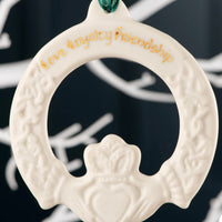 Belleek Claddagh Ornament