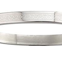 Mens Celtic Knot Steel Engraved Bracelet