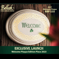 Belleek Welcome Plaque Edition Piece 2023