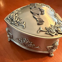 Mullingar Pewter Claddagh Celtic Jewelry Box
