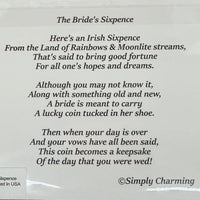 Irish Bride's Sixpence Card
