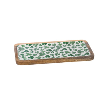 Wooden Shamrock Serving Tray