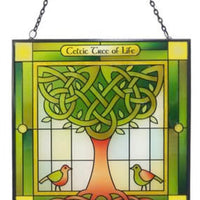 Tree of Life Stained Glass Panel