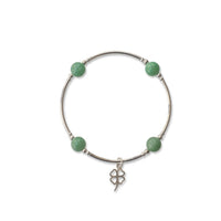 Small Bead Charmed Jade Blessing Bracelet