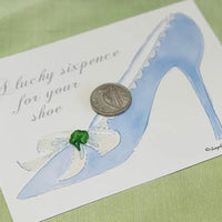 Irish Bride's Sixpence Card