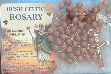 Irish Celtic Wood Rosary