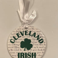 Cleveland Irish Porcelain Ornament