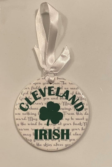 Cleveland Irish Porcelain Ornament