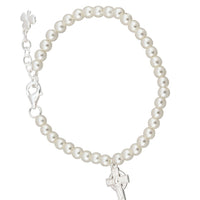 Cross Pearl Bracelet